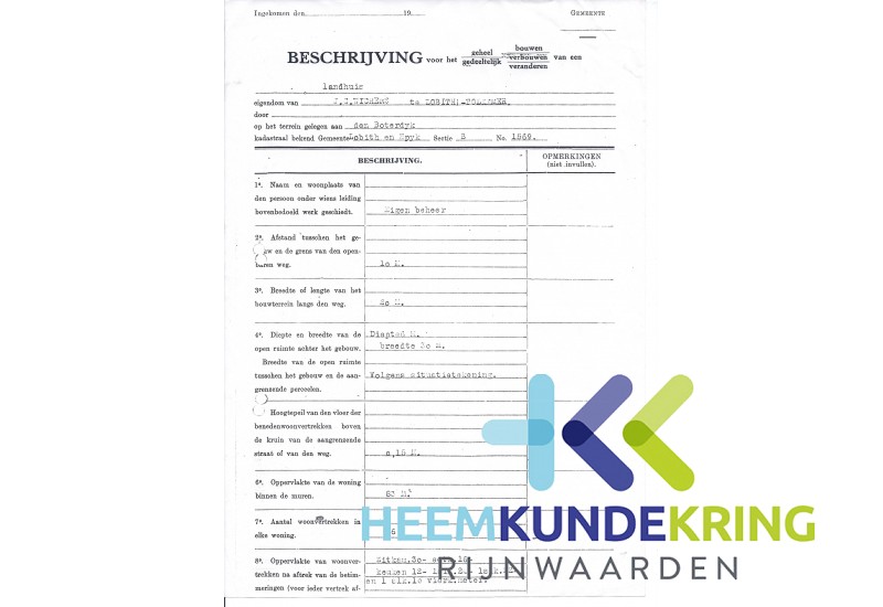 Bouw aanvraag Landhuis Wichers 1936 (1)